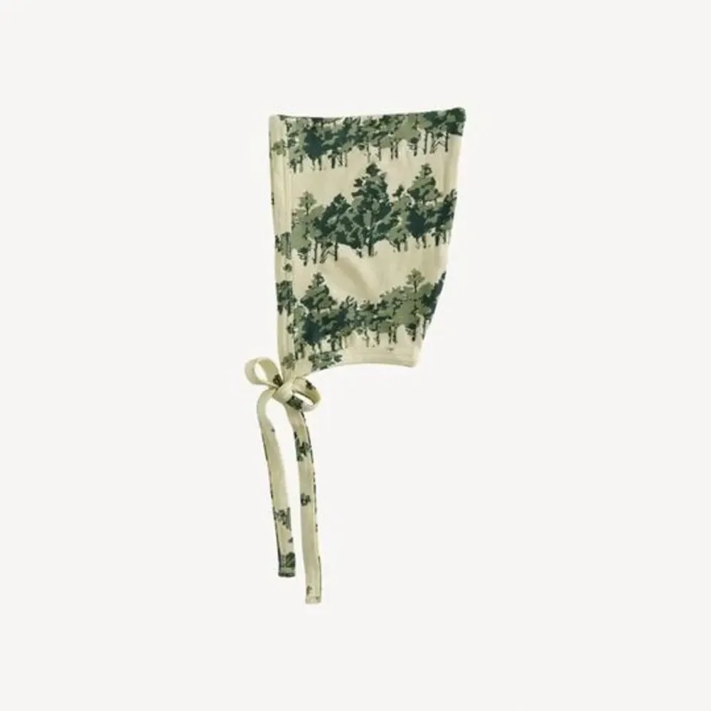 NWT Kate Quinn Watercolor Pine Tree Bamboo Elf Hat 3-6m